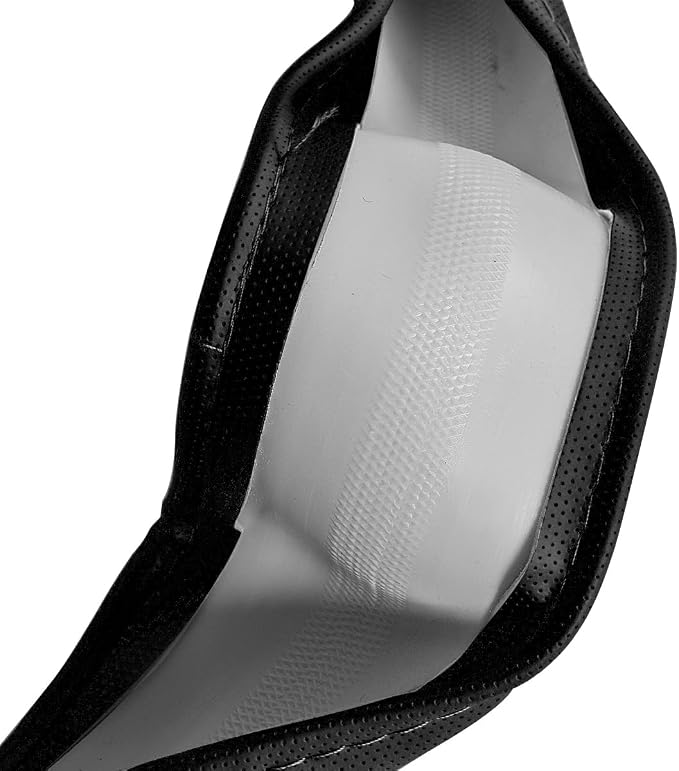 CAR PASS Wood Grain Microfiber Leather Steering Wheel Cover, Universal Fit for 14 1/2-15 inch Gray Steering Wheel, Anti-Slip Veins Design,Cars, Suvs,Minivans, Sedans (Gray)