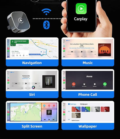Wireless CarPlay & Android Auto Adapter - 2026 Upgraded