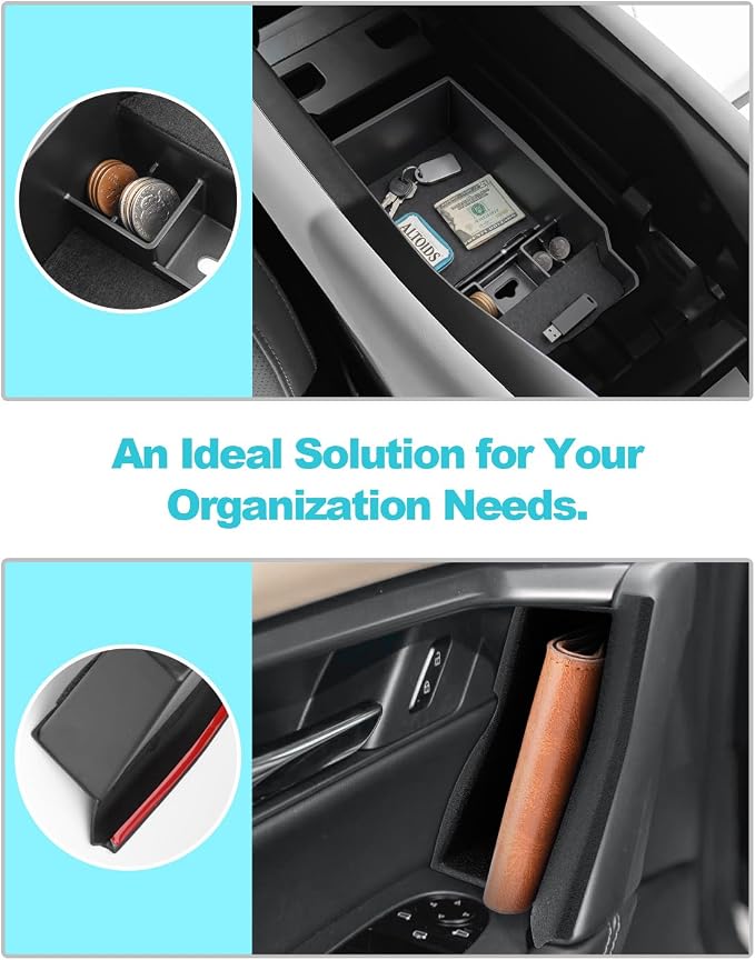 CDEFG 5Pcs for 2026 Mazda CX5 Center Console Organizer for 2026 Mazda CX-5 (S/Select/Preferred/Premium/Premium Plus) Accessory Door Handle Pocket Trash Can Storage Box