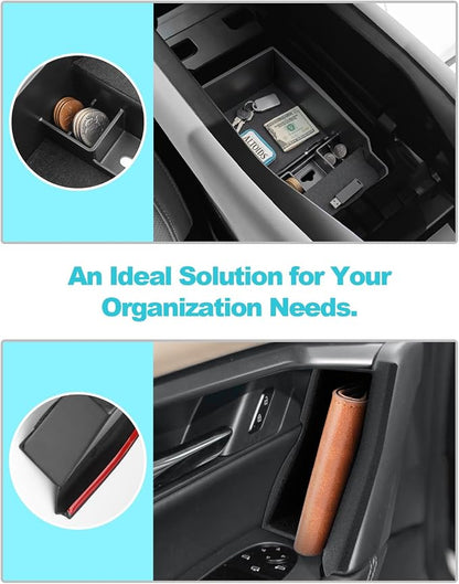 CDEFG 5Pcs for 2026 Mazda CX5 Center Console Organizer for 2026 Mazda CX-5 (S/Select/Preferred/Premium/Premium Plus) Accessory Door Handle Pocket Trash Can Storage Box