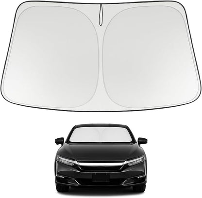Proadsy 2026 Upgrade Windshield Sun Shade Custom Fit 2017-2021 Clarity Foldable Front Sunshade Protector Sun Visor Blocks UV Rays Keep Car Cooler