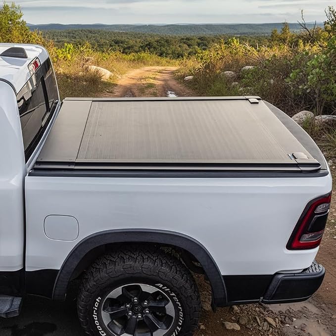 Syneticusa MB Retractable Tonneau Cover for | 2009-2026 Ram 1500 5.7 FT | 6063-T5 Aluminum | Double Lock | 3-Year Warranty | Waterproof Low Profile Hard Truck Bed Cover