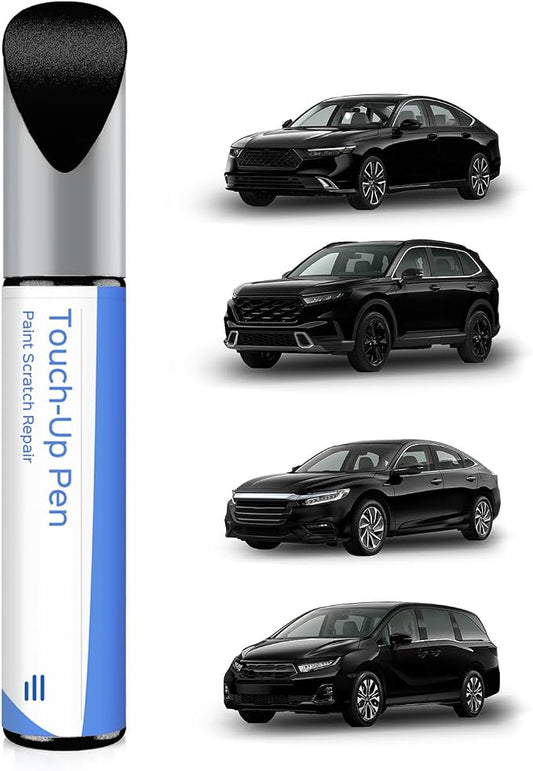 Touch Up Paint Compatible with Honda Exact Match Chips and Nicks Touch Up (Raven Black(8555))