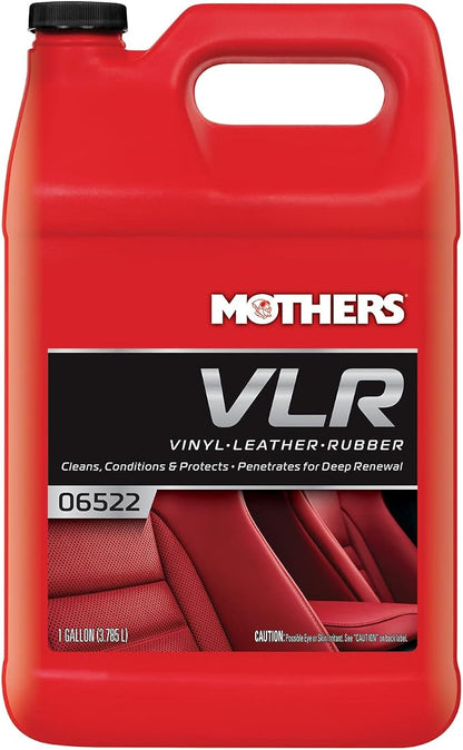 Mothers VLR Vinyl-Leather-Rubber Care, 1 gal. — Cleans, Conditions & Protects In One Step – pH Balanced Formula with Neatsfoot Oil & Lanolin To Protect Against Drying, Fading & Cracking (06522)