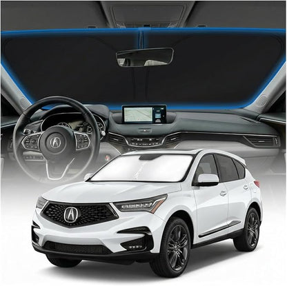 for Acura RDX Sun Shade Windshield Cover - Custom Fit RDX Accessories 2019-2024 2025 2026 Sunshade Foldable UV Protection & Heat Shield Sun Visor Accessories