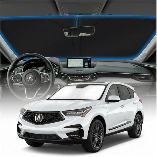 for Acura RDX Sun Shade Windshield Cover - Custom Fit RDX Accessories 2019-2024 2025 2026 Sunshade Foldable UV Protection & Heat Shield Sun Visor Accessories