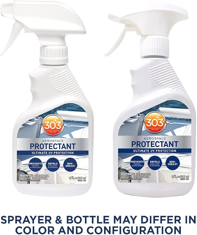303 Products Marine Aerospace Protectant – UV Protection – Repels Dust, Dirt, & Staining – Smooth Matte Finish – Restores Like-New Appearance – 10 Fl. Oz. (30305)