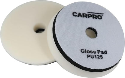 CARPRO Gloss Pad - Extreme High Gloss, Made of Unique Japanese Open Cell Polyurethane Foam, Beveled Profile, Both Dual Action and Rotary Machines - 5" (Pack of 1)