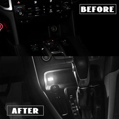 NTNEV 4PCS USB LED Car Interior Atmosphere Lamp, Mini Led USB Lights for Car Decoration, Ambient Lighting Kit, Plug-in USB Interface, Universal Car Interior Accessories (White)