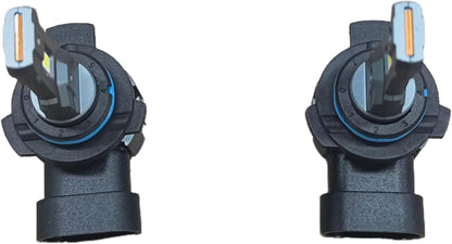 Marsauto M1S 9012 Bulbs, 40000LM Super Bright HIR2 9012 Fog Bulbs with 1:1 Mini Design, 6000K White Wireless Direct Insertion, 3 Min Plug and Play, IP68, Pack of 2