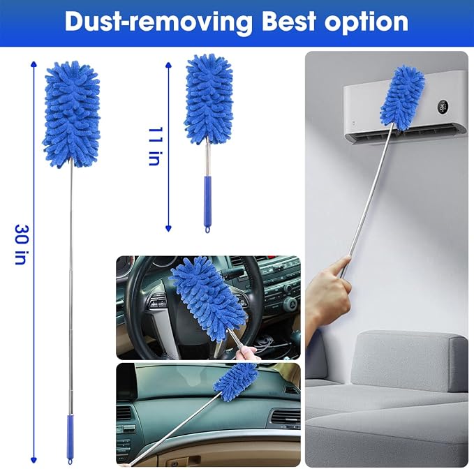 Car Cleaning Kit, Car Interior Detailing Kit with High Power Handheld Vacuum Cordless Rechargeable, Detailing Brush Set, Windshield Cleaner, Complete Auto Accessories for Men, Women Gift