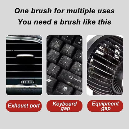 AUCELI Car Detailing Brush, Ultra Soft Auto Interior Dusting Brush with Storage Rack, Car XL Synthetic Brush Cleaning Tool, Universal Covers Large Area Inside or Outside Vehicles(Blue/Style A)
