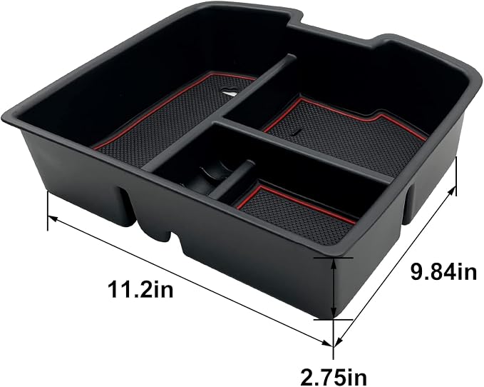 fit for Center Console Organizer Tray 2007-2014 GMC Sierra Chevy Silverado Tahoe Yukon Suburban - GM Vehicles Accessories Replaces 19166288