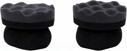 Hex Grip Tire Dressing Applicator Pad, 2PCS Reusable Foam Sponge with Wavy Contoured Surface for Even Shine Car Detailing (S (31.5 X 25.2in))