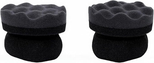 Hex Grip Tire Dressing Applicator Pad, 2PCS Reusable Foam Sponge with Wavy Contoured Surface for Even Shine Car Detailing (S (31.5 X 25.2in))