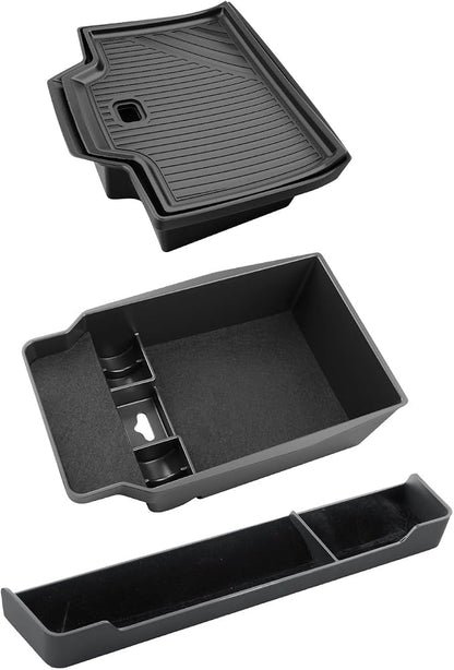 CDEFG 3Pcs for 2026 Mazda CX5 Center Console Organizer for 2026 Mazda CX-5 (S/Select/Preferred/Premium/Premium Plus) Accessory Middle Console Tray Storage Box