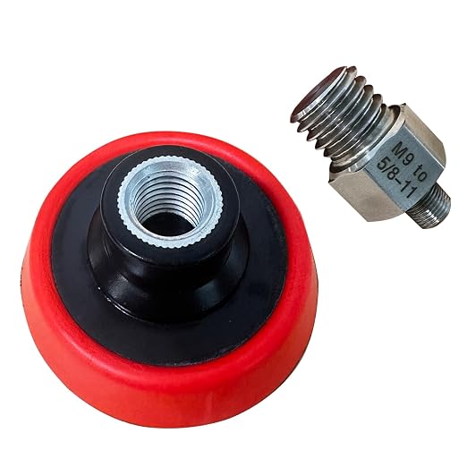 Buffing Polishing Kit for Milwaukee M12 Polisher/Sander,Includes M9 to 5/8-11 Adapter & 3" Backing Pad, Not Including Sponge and Wool Buffing Pads (2pcs)