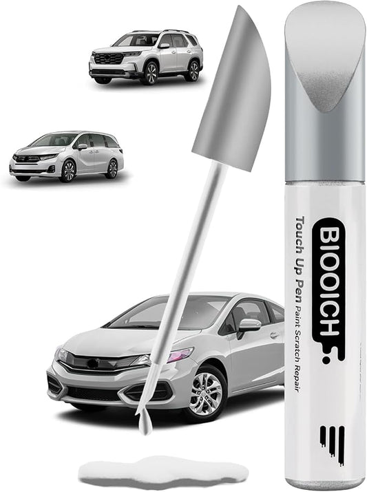 Touch Up Paint Pen Exact Color Match Car Chip and Scratch Repair (for Honda, White Diamond Pearl(NH-603P))