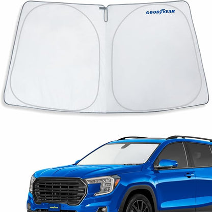 Goodyear Foldable Windshield Sunshade for GMC Terrain 2018-2024, Car Accessories, Sunshade Cover, Sun Shade Car Windshield, Window Sun Blocker - GY008341
