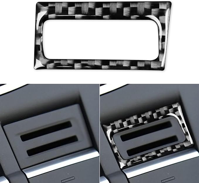 Real Premium Carbon Fiber Decor Compatible with Audi A3 S3 RS3 8V 2013 2014 2015 2016 2017 2018 2019 Car Gear Shift Panel Electronic handbrake Front Part Decal Auto Interior Accessories Sticker Black