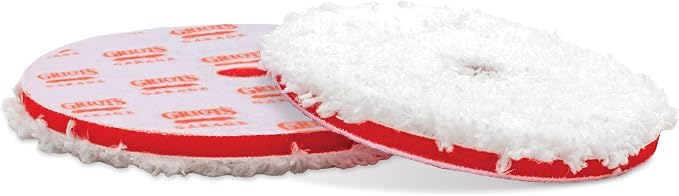 Griot's Garage BOSS 5.5” Microfiber Pads for Car Polishing and Detailing, Buffing Pads for Moderate and Severe Scratch Removal, Set of 2
