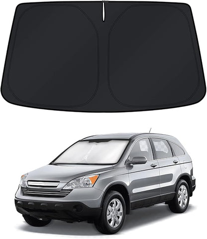 KUST Windshield Sun Shade for CRV 2007–2009 2010 2011 Honda CR-V Window Accessories Shade Sun Visor Foldable Blocks UV Rays