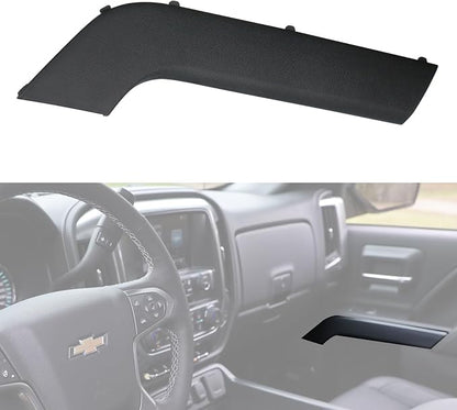 Door Armrest Cover Trim Front Right Passenger Side Door Panel Arm Rest Bezel Black Compatible with 2014-2020 Chevy Silverado GMC Sierra Replaces 23291498 22824677