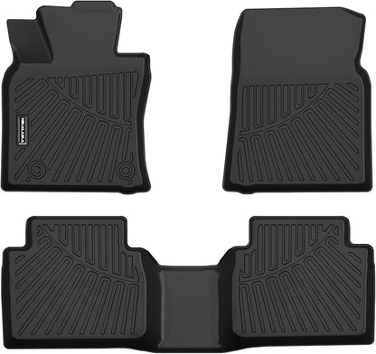 Floor Mats for 2018 2019 2020 2021 2022 2023 2024 Toyota Camry (FWD Only, Not for Hybrid) All Weather Protection TPE Rubber Full Set Floor Liners 2024 Camry Accessories, Odorless Anti-Slip, Black