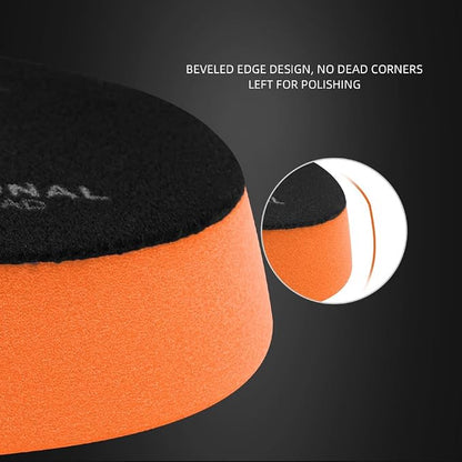 T40 Orange Medium-Cut Foam Polishing Pad, SPTA 1Pc 6.5 Inch Face for 6 Inch 150mm Backing Plate Compound Buffing Sponge Pads for Car Buffer Polisher Compounding, Polishing and Waxing -FPBFS6O