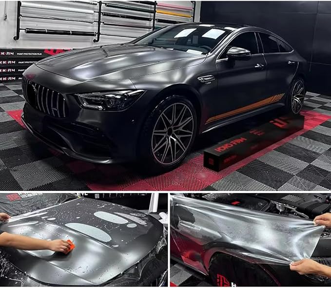 HOHOFILM TPU PPF Hydrophobic Clear Paint Protection Film Self Healing Car Clear Glossy Wrap Film (Matte, 60" x20ft)