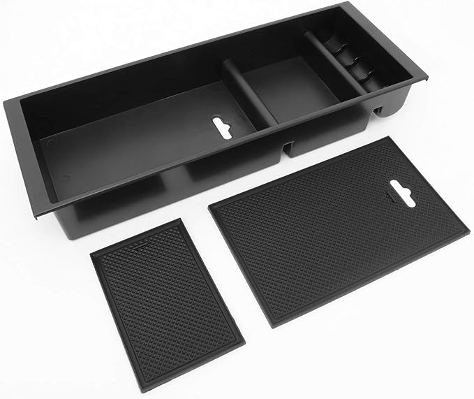 DNA MOTORING Center Console Organizer Tray Compatible with 15-19 F150 with Bucket Seats, Armrest Storage Box, ZTL-Y-0073
