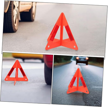 Amosfun 5pcs Emergency Roadside Car Safety Accessory Foldable Warning Triangle