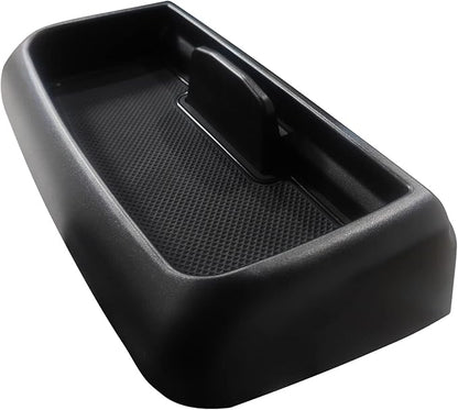 Muslogy Dashboard Storage Box Compatible with 2021 2022 2023 2024 GMC Yukon Chevy Tahoe Suburban Accessories Insert Behind Screen Console Organizer for Tahoe Suburban 2021-2024 Not for Denali(Black)