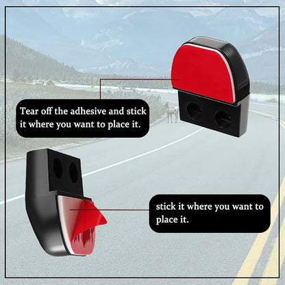 2PCS Deer Whistles for Car, Automotive Deer Warning Whistle Devices, Vehicle Warning Devices with Rubber Pads, Animal Warning Devices Avoids Collision Universal for Cars and Motorcycles