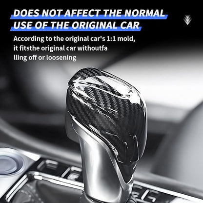Car Center Console Gear Shift Knob Trim Cover for Nissan Sentra 2020 2021 2022 2023 2024 2025 Auto Interior Accessories Central Control Shifters Protection Decor Panel Carbon Fiber Style Kit