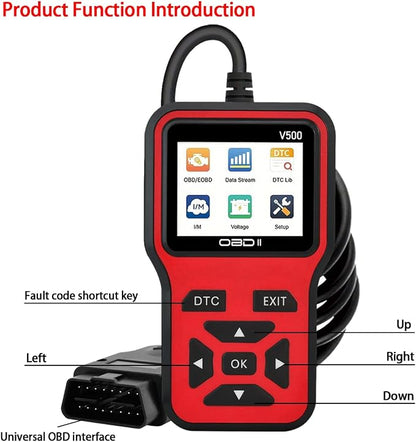 OBD2 Scanner Diagnostic Tool - Check Engine Light Code Scanner Tool with Reset, DTC, Data Stream, I/M Readiness, Car & Truck Scan Tool for All Vehicles Since 1996, escaner automotriz