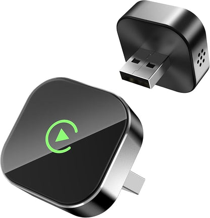 2026 Wireless CarPlay Adapter for Apple, Convert Wired to CarPlay Wireless Adapter, USB-C/Type-C Design, Plug & Play, Car Play Dongle Stick Only for Apple Wired CarPlay Cars & for iPhone iOS 10+