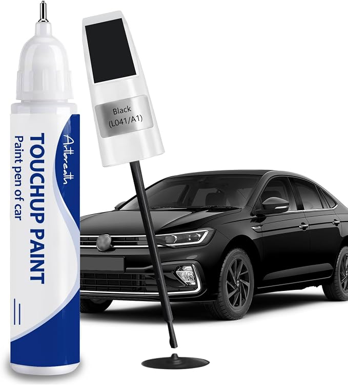 Black(L041/A1) Touch Up Paint for Volkswagen-Exact Match–Chips and Nicks Car Paint Scratch Repair Kit Automotive Paint Pen for Atlas/Beetle/CC/EOS/Golf/GTI/Jetta/Passat/Tiguan