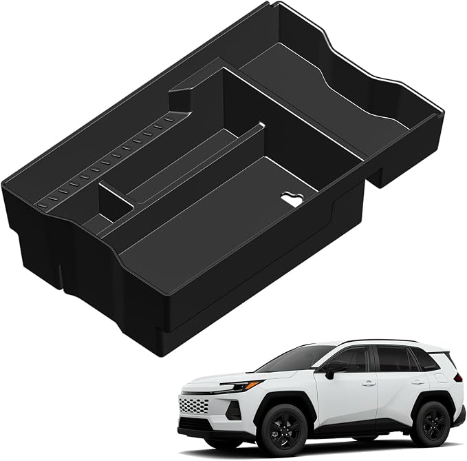 Center Consoles Organizer Tray for Toyota RAV4 2026 Accessories ABS Armrest Box Secondary Storage One Piece Insert Tray Pallet Storage