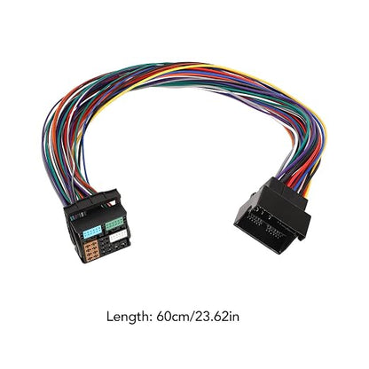 MQB Extension Adapter Cable, 60cm 52Pin MQB Extension Adapter Cable Bluetooth 5.0 5‑12V for Car Radio Speakers