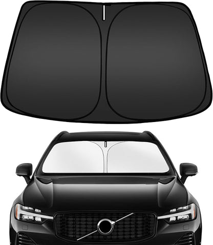 ARISMOTOR Windshield Sun Shade for Volvo XC60 2018-2025 2026, Custom Fit Foldable Front Window Sunshade Sun Visor Protector, Block UV Rays Keep Your Car Cooler