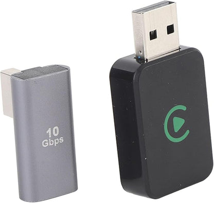 2 in 1 Adapter Dongle for Carplay Wired to Wireless USB Plug and Play for Android Auto Adapter iOS for Android