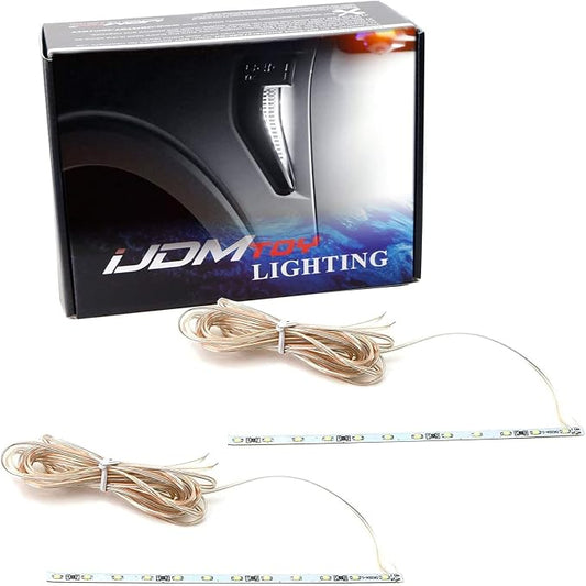 iJDMTOY Xenon White LED Background Illumination Lighting Kit Compatible with 2021-up Ford F150 Side Fender Emblem
