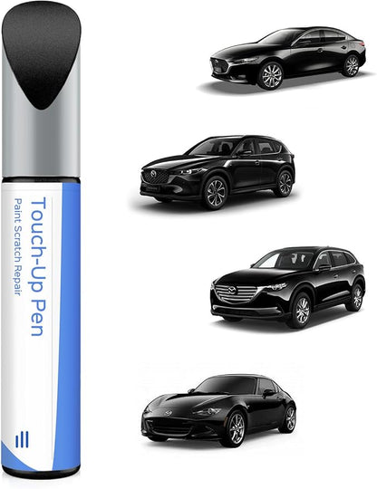 41W Jet Black Pearl Touch Up Paint Compatible with Mazda Exact Match Chips and Nicks Touch Up
