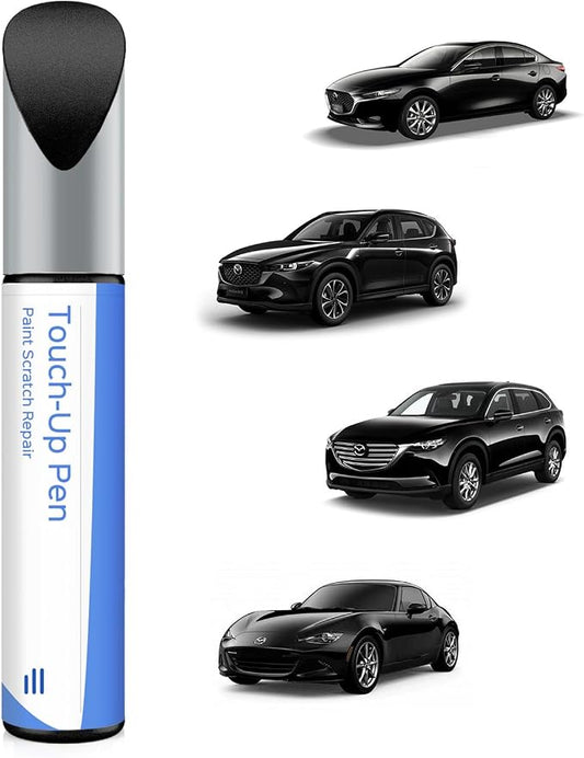 41W Jet Black Pearl Touch Up Paint Compatible with Mazda Exact Match Chips and Nicks Touch Up
