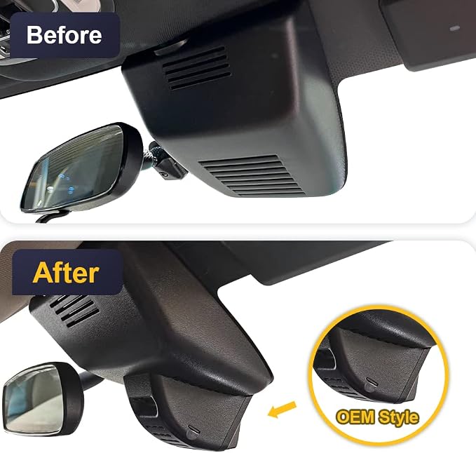 Fitcamx Front 2K+Rear 1080P Dash Cam Adapts for Honda Accord 2018-2022 Hybrid (Model A), Integrated OEM Look, Dual HD Video, WiFi & APP, Loop Recording, Gravity Sensor, Easy to Set, 64GB Card