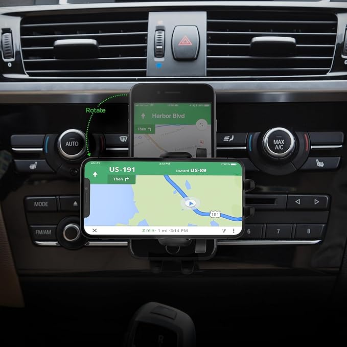 iOttie Easy One Touch Signature CD Slot Mount - Universal Car Phone Holder for iPhone, Google, Samsung, Moto, LG, and all other Smartphones