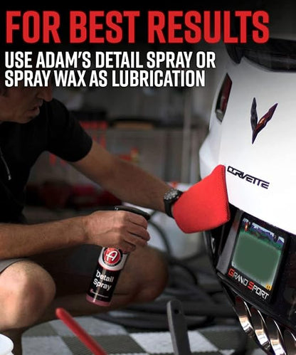 Adam's Clay Mitt Combo - Detail Spray Clay Lubricant for Medium Grade Clay for Car Detailing - Glove Quickly Removes Debris from Your Paint, Glass, Wheels, & More