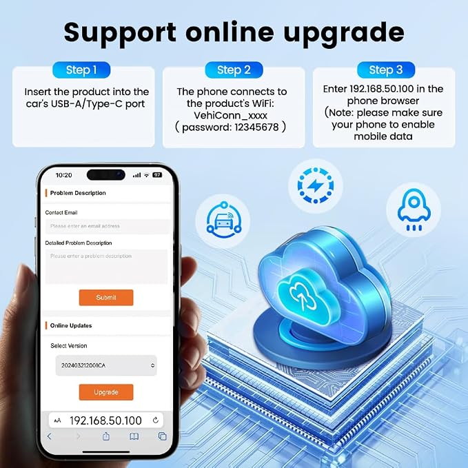 Carlinkit 2-in-1 Mini Ultra Wireless CarPlay Adapter & Android Auto - for iOS 10+/Android 11+, Convert Wired to Wireless with USB-A/Type-C, Plug & Play, 5.8G WiFi Fast & Stable Car with 2018+