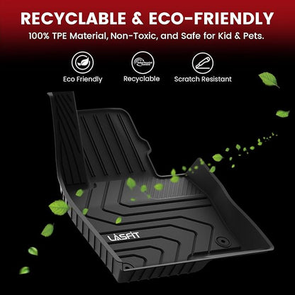 LASFIT Floor Mats Fit for Mazda CX5 2025 2024 2023 2022 2021 2020 2019 2018 2017 Custom Fit TPE All Weather Floor Liners 1st & 2nd Row Car Mats for Mazda CX-5, Black